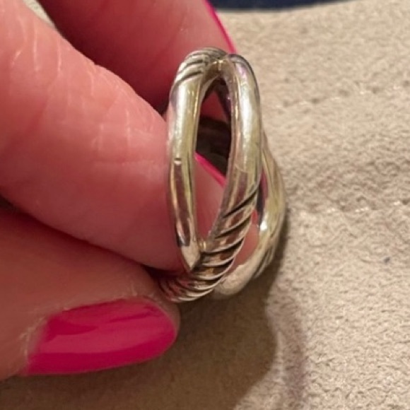 David Yurman eternity Ring with beautiful amethyst Gemstone - Picture 6 of 10